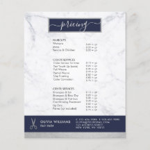 Geometrische Chic Silver Scissors Marble Hair Styl