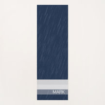 Geometrische Chic Witte Marineblauwe Monogram
