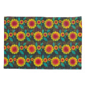 Geometrische chrysanten kussensloop (Achterkant)