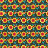 Geometrische chrysanten schort