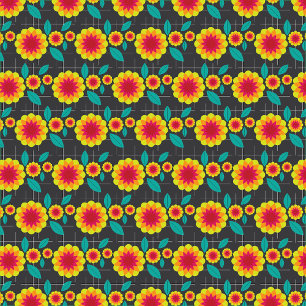 Geometrische chrysanten schort