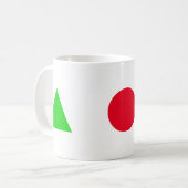 Geometrische cijfers koffiemok (Voorkant links)