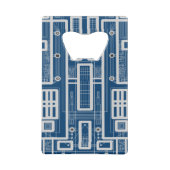 Geometrische circuitkaart creditkaart flessenopener (Achterkant)