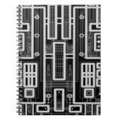Geometrische circuitkaart notitieboek (Voorkant)