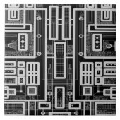 Geometrische circuitkaart tegeltje (Voorkant)