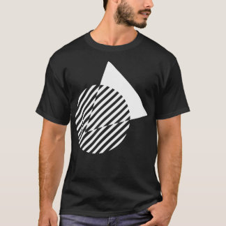 Geometrische cirkel en driehoekontwerp t-shirt