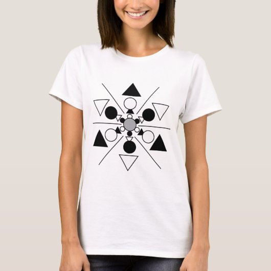 Geometrische Cirkel Geometrisch T-shirt (Voorkant)