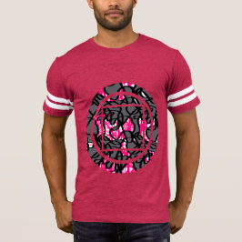 Geometrische Cirkel Krabbelprint Grafische T-shirt