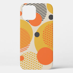 Geometrische cirkel naadloos patroon in de 60s sto Case-Mate iPhone case