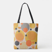 Geometrische cirkel naadloos patroon in de 60s sto tote bag (Achterkant)