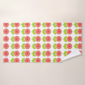 Geometrische cirkelbloem badhanddoek (Badhanddoek)