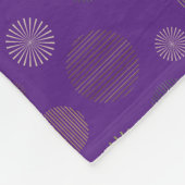  geometrische cirkellijnpatroon wit fleece deken (Hoek)