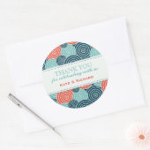 Geometrische cirkelpatronen Stickers (Envelop)