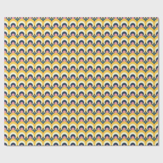 Geometrische cirkelpatroon cadeaupapier (Vlak)