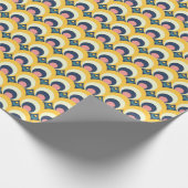 Geometrische cirkelpatroon cadeaupapier (Hoek)