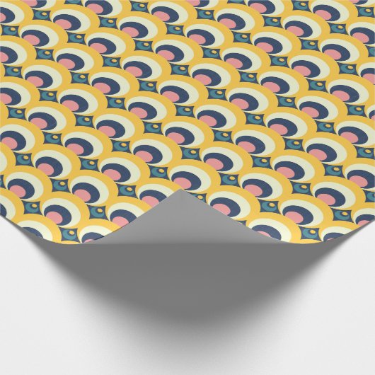 Geometrische cirkelpatroon cadeaupapier (Hoek)