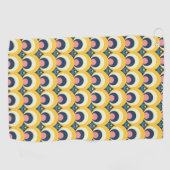 Geometrische cirkelpatroon golfhanddoek (Horizontaal)