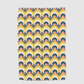 Geometrische cirkelpatroon golfhanddoek (Voorkant)