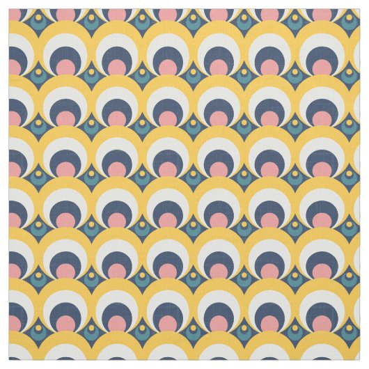 Geometrische cirkelpatroon stof (Swatch)