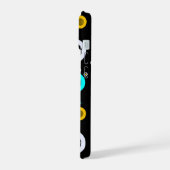 Geometrische cirkels abstract iPhone 15 case (Linkerkant)