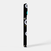 Geometrische cirkels abstract iPhone 15 case (Rechterkant)