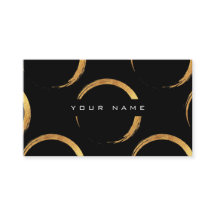 Geometrische cirkels die Golden Black Vip schilder