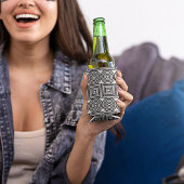 Geometrische cirkels en vierkanten blikjeskoeler