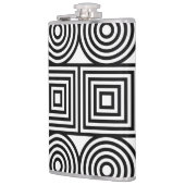 Geometrische cirkels en vierkanten heupfles (Links)