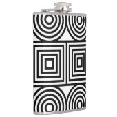 Geometrische cirkels en vierkanten heupfles (Rechts)