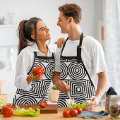 Geometrische cirkels en vierkanten schort