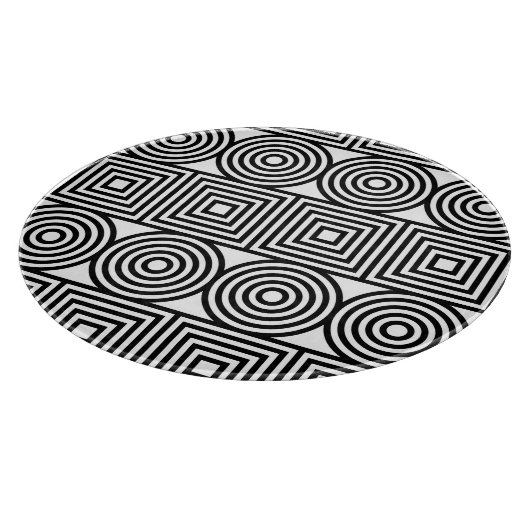 Geometrische cirkels en vierkanten snijplank (Hoek)