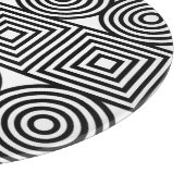 Geometrische cirkels en vierkanten snijplank (Hoek)