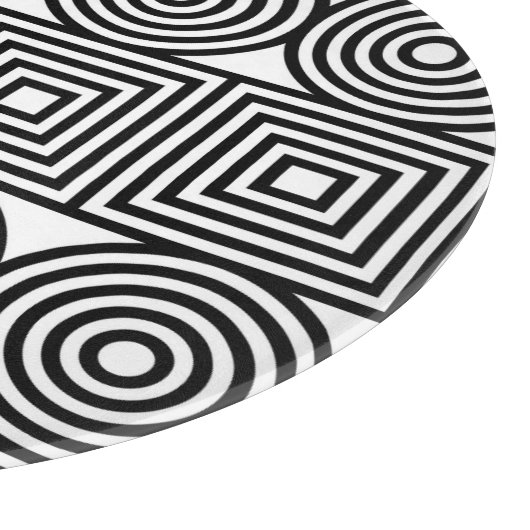 Geometrische cirkels en vierkanten snijplank (Hoek)