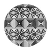 Geometrische cirkels en vierkanten snijplank (Voorkant)