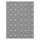 Geometrische cirkels en vierkanten tafelkleed (Voorkant)
