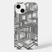 Geometrische cirkels lijnkunst Case-Mate iPhone case (Achterkant)