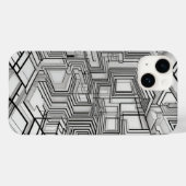Geometrische cirkels lijnkunst Case-Mate iPhone case (Achterkant (horizontaal))