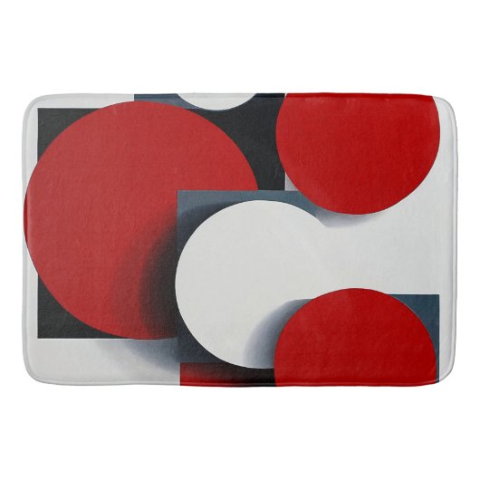 🔴 Geometrische Cirkels Modern Badkamer Accent 🔴 Badmat (Voorkant)