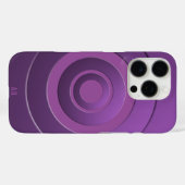 Geometrische cirkels Modern Paarse met alle Initia Case-Mate iPhone Case (Achterkant (horizontaal))