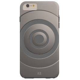 Geometrische cirkels Moderne Zilver met eventuele  iPhone 16 Hoesje