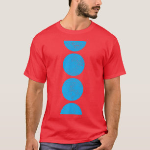 Geometrische cirkels Semicircles vormen meetkundek T-shirt