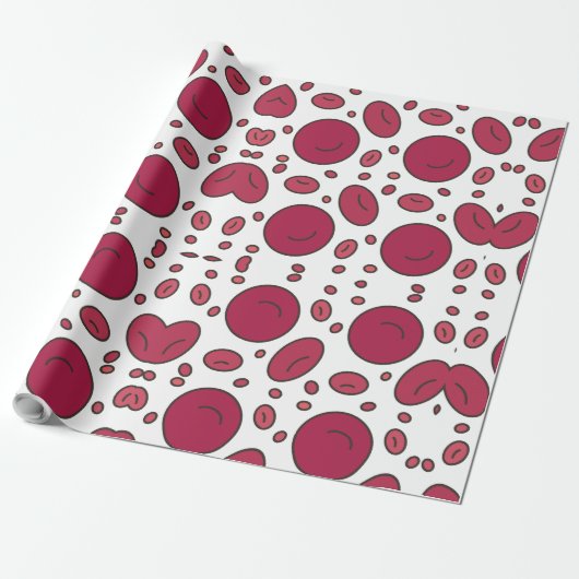 Geometrische cirkels vorm ontwerp cadeaupapier (Uitgerold)