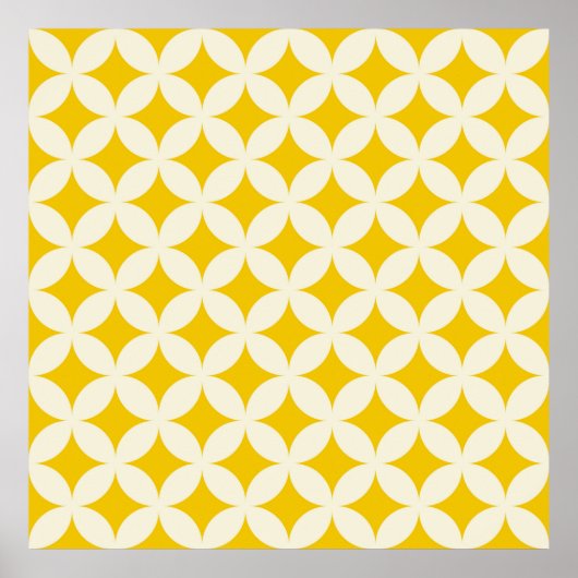 Geometrische cirkels vormen naadloze cirkelvormige poster (Voorkant)