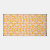 Geometrische cirkelvormig midden ventilatorpatroon bureaumat (Voorkant)