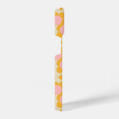 Geometrische cirkelvormig midden ventilatorpatroon iPhone hoesje (Rechterkant)