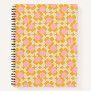 Geometrische cirkelvormig midden ventilatorpatroon notitieboek