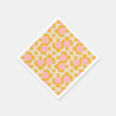 Geometrische cirkelvormig midden ventilatorpatroon servet (Hoek)