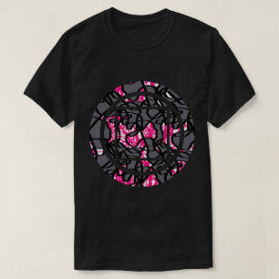 Geometrische cirkelvormig plakje Afdrukken Afbeeld T-shirt