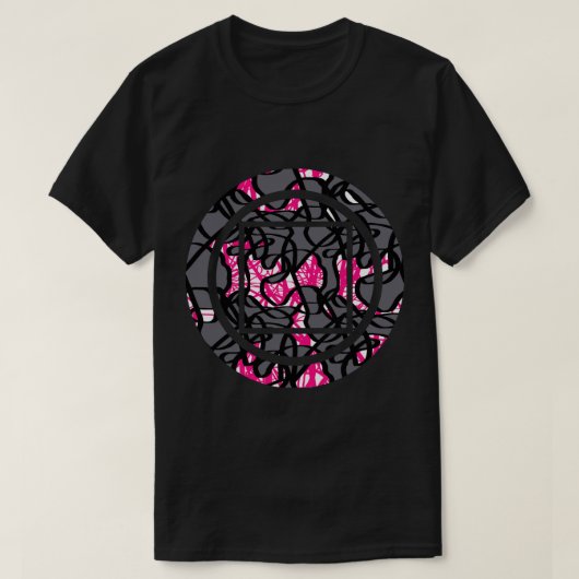 Geometrische cirkelvormig plakje Afdrukken Afbeeld T-shirt (Design voorkant)