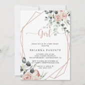 Geometrische Classic Dusty Pink Rose Het is een me Kaart (Voorkant)